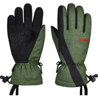 👉 Skihandschoenen groen m active Boodun Vijfvingerige Winddicht Waterdicht Vinger Touch Screen Houd Warme Handschoenen, Grootte: (Leger Groen)