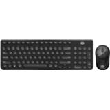 👉 Draadloos toetsenbord zwart active Foetor IK6630 en muisset (zwart)