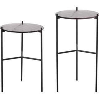 👉 Bijzettafel grijs metaal landelijk Bloomingville Cille 5711173242429