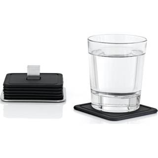 👉 Onder zetter zwart Blomus TRAYAN • Set van 6 onderzetters