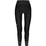 👉 Salewa - Women's Pedroc Dry Responsive Hybrid Tights - Legging maat M/L, zwart