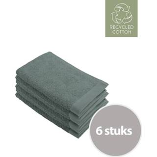 👉 Gastendoekje groen Walra Remade Cotton 30 x 50 cm 550 gram Donker - 6 stuks 5901453729485