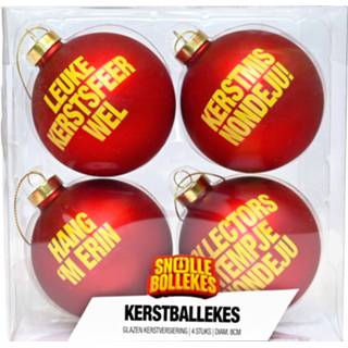 👉 Kerstbal 4 Snollebollekes Kerstballen, set B 8719319163932