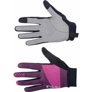 👉 Northwave - Women's Air LF  Full Fingers Glove - Handschoenen maat XL, grijs/zwart/purper