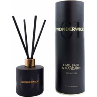 👉 Geurstokje limoen mannen Wonderwick Lime, Basil & Mandarin Noir geurstokjes 6090524277280