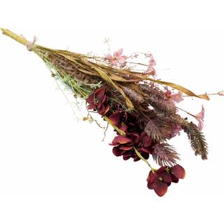 👉 Kunstbloem Lolaa Kunstbloemen boeket Burgundy 60cm 6090533740751