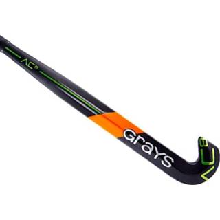 👉 Hockeystick zwart geel carbon voetbal benodigdheden unisex Grays ac8 probow black yellow