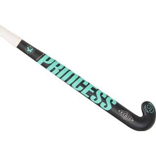 👉 Hockeystick zwart carbon voetbal benodigdheden unisex Princess premium 6 star sg9 lowbow black aqua