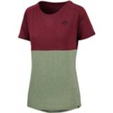 👉 IXS - Women's Flow Mountain Tech Tee S/S - Fietsshirt maat 42, grijs/rood