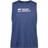 👉 Mons Royale - Women's Icon Relaxed Tank - Tanktop maat XL, blauw