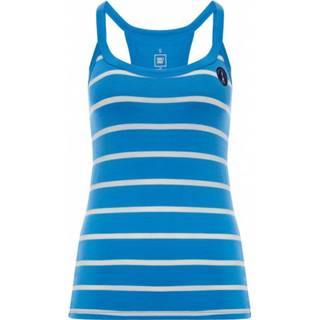 👉 We Norwegians - Women's Saltholmen Racerback Tank Top - Tanktop maat L, blauw/grijs