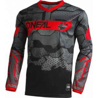 👉 Fiets shirt uniseks XXL grijs zwart O'Neal - Element Jersey Camo V.22 Fietsshirt maat XXL, zwart/grijs 4046068585697