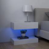 👉 Nachtkastje wit Nachtkastjes 2 st LED 60x35 cm spaanplaat 8720286562505