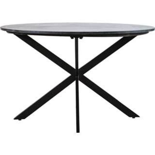 👉 Ronde eettafel zwart marmer Eleonora 'Remy' 130cm, kleur 8719087024565