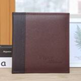 👉 Fotoalbum bruin PP active 5R 7 inch 80 vellen lederen Interstitial album opslagboek (donkerbruin)