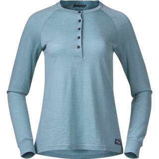 👉 Blauw active vrouwen Lysebu Wool Henley Dames - Smoke Blue 7031582368182