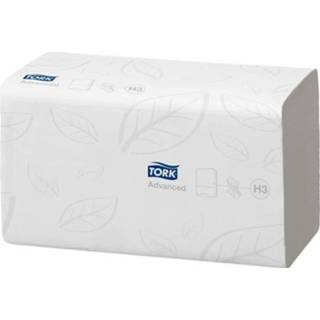 👉 Handdoek wit papier Tork Advanced z-vouw 2-lgs 23x23 cm doos à 3750 stk (290190) 7322540569360