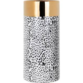 👉 Vaas wit goud keramiek active Richmond Alesha White/Gold 30cm 8720621670148