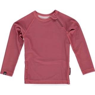 👉 Zwemshirt jongens UV met lange mouw - Ribbed Granaatrood 7436909025081
