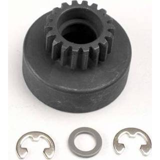 👉 Clutch fiber bell, (18-tooth)/ 5x8x0.5mm washer (2)/ 5mm e-clip (requires #4609 - ball bearings, 5x10x4mm (2))