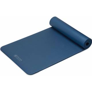 👉 Yoga mat rubber blauw Gaiam Essentials Navy Extra Dik 10 mm - (173 x 61 cm)