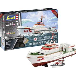 👉 Bouwpakket Revell 05198 RV 1:72 Search & Rescue Vessel HERMANN MARWEDE Boot (bouwpakket) 4009803051987