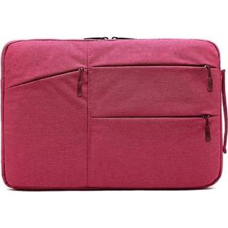 👉 Business laptop rood polyester rose active Zipper type Liner Tas, Grootte: 15.6 Inch (Rose Red)