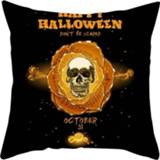 👉 Kussenslop active 2 stks Halloween kussensloop fleece kussenhoes zonder kussen kern, maat: 45x45cm (WS2234)