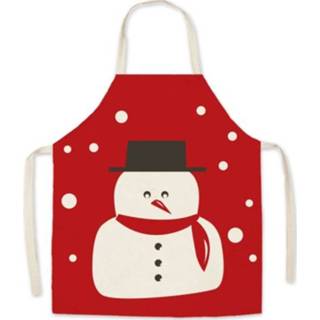 Schort active 2 stks kerstlinnen ouder-kind set, specificatie: 45x56cm (Snowman)