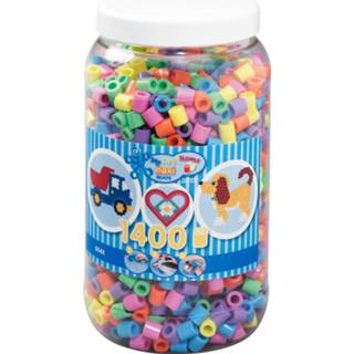 👉 Strijkkraal Hama Strijkkralen Maxi in Pot - Pastelmix (050), 1400st. 28178085414