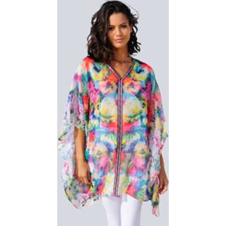 👉 Multicolor chiffon vrouwen Strandtuniek Alba Moda 4055706873270