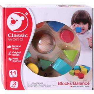 👉 Houten blok Classic World Balansspel Blokken, 11dlg. 6927049050909