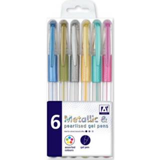 👉 Gelpen Metallic Gelpennen, 6st. 5012128516962