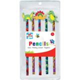 👉 Potlood Potloden met Gum - Dino, 5st. 5012128516832