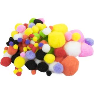 👉 Gekleurde Pompons, 100st. 8711252057422