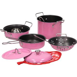 👉 Pannenset roze Pannenset, 11dlg. 3800966022835