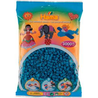 👉 Strijkkraal blauw Hama Strijkkralen - Petrol (201-83), 3000st. 28178201838