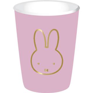 Beker roze Bekers Nijntje Roze, 8st. 8711319391551