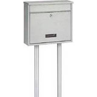 👉 Brievenbus zilverkleurig active Oxford met 2 palen 5414045022340