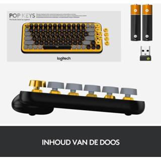 👉 Toetsenbord geel Logitech POP Keys - 5099206101630