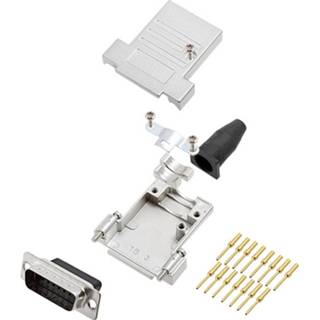 👉 Connectorset vernikkeld Encitech DTSL15-SJSRG-T-DBCP-K 6355-0089-02 D-sub male connector-set 180 ° Aantal polen: 15 Crimpen 1 stuk(s) 2050005908120