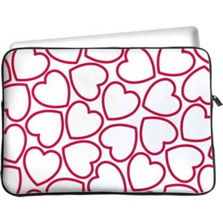 👉 Shirt multi-color steekhoesje hartjes Samsung Galaxy Tab A8 Sleeve - 8720684211210
