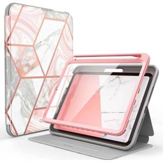 👉 Roze multi-color marmer Back Cover IPad Mini 6 2021 Hoes - Supcase Cosmo Case 843439115040 843439113954