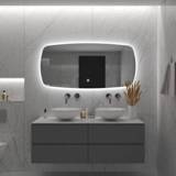 👉 Badkamerspiegel BWS Torea 100x60cm Horizontaal LED Incl. Verwarming 8719304936770