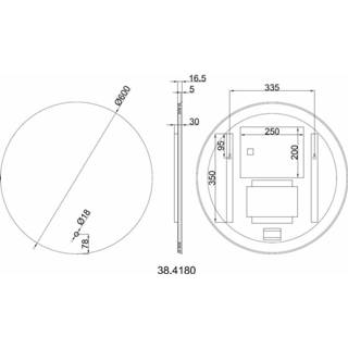 👉 Spiegel Wiesbaden Soul rond 60cm met indirecte verlichting rondom 8719956084089