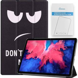 👉 Active Case2go - Tablet hoes&Screenprotector geschikt voor Lenovo Tab P11 11 Inch Auto Wake/Sleep functie Don't touch me 8719793174042