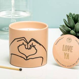 👉 Geurkaars active Impressions - Love Ya (poederroze)