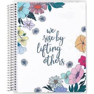 👉 Erin Condren 7x9 Coiled Notebook - Flower Power