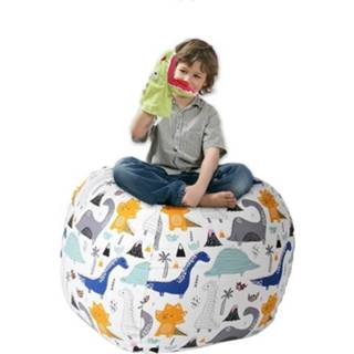 👉 Opbergtas active kinderen Soft Toy Doek Cover Sofa Cover, Maat: 18 inch (Dinosaurus)