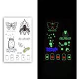 👉 Tattoo active 10 stks Waterdichte Kleur Lichtgevende Sticker Face (EX-032)